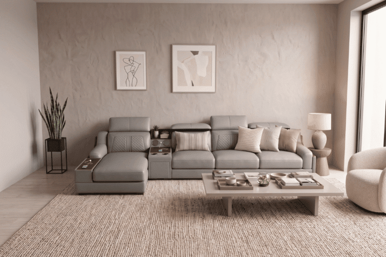 Modern living room couch