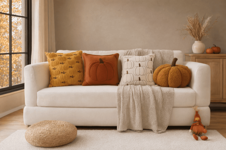 4 best pumpkin pillow cover for autumn
